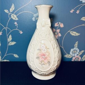 The Cameo Ribbon Vase Fine Porcelain from the Amhearst Manor Collection Vintage